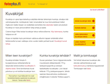 Tablet Screenshot of kuvakirja.fi